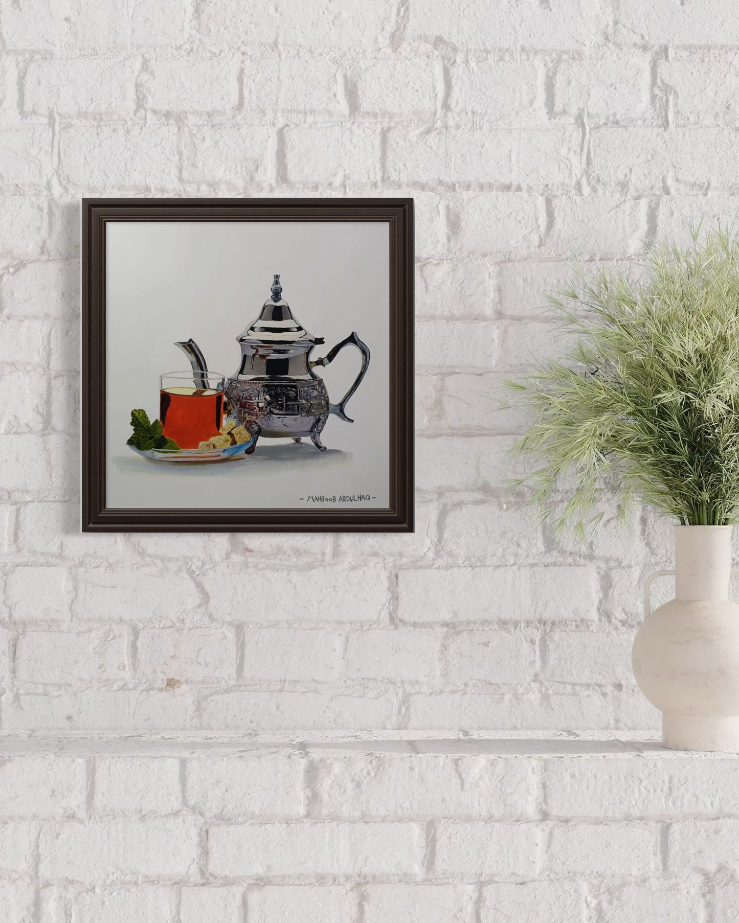 Silver teapot
