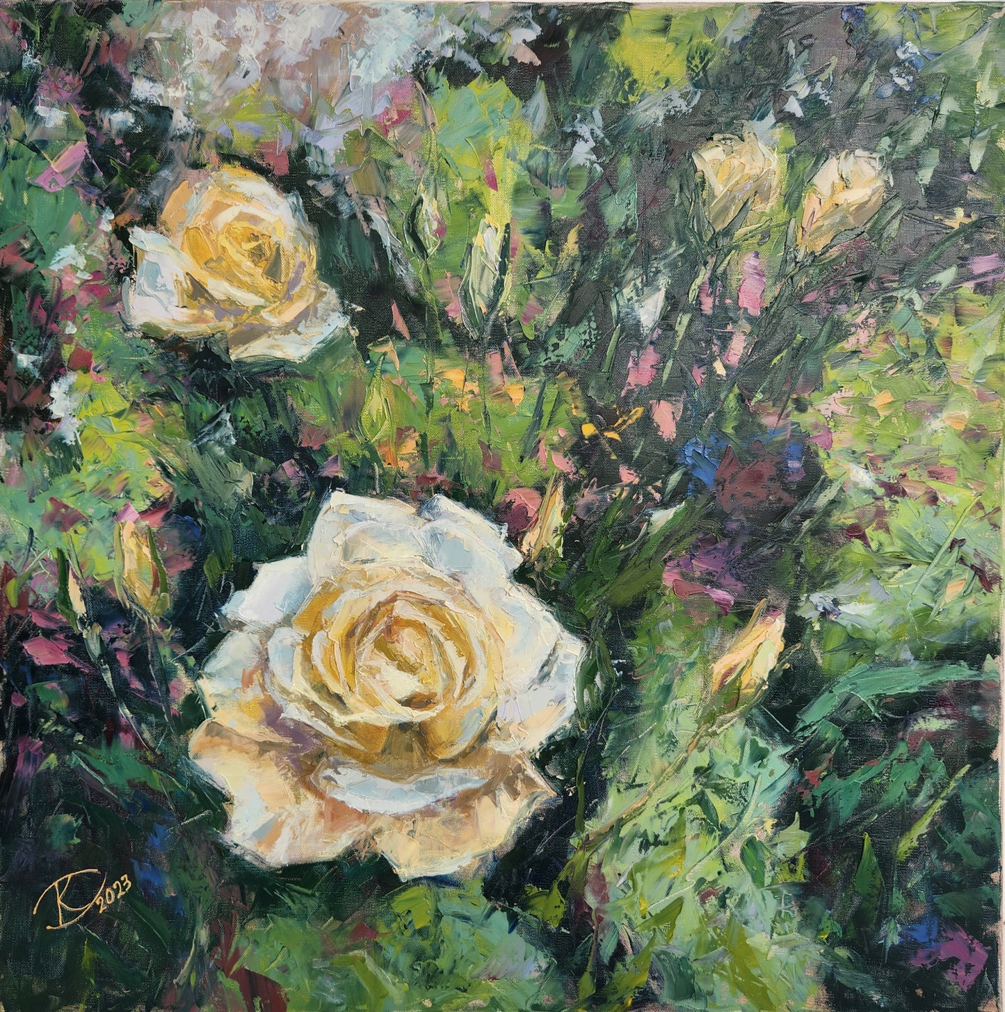 White Rose in the Garden
