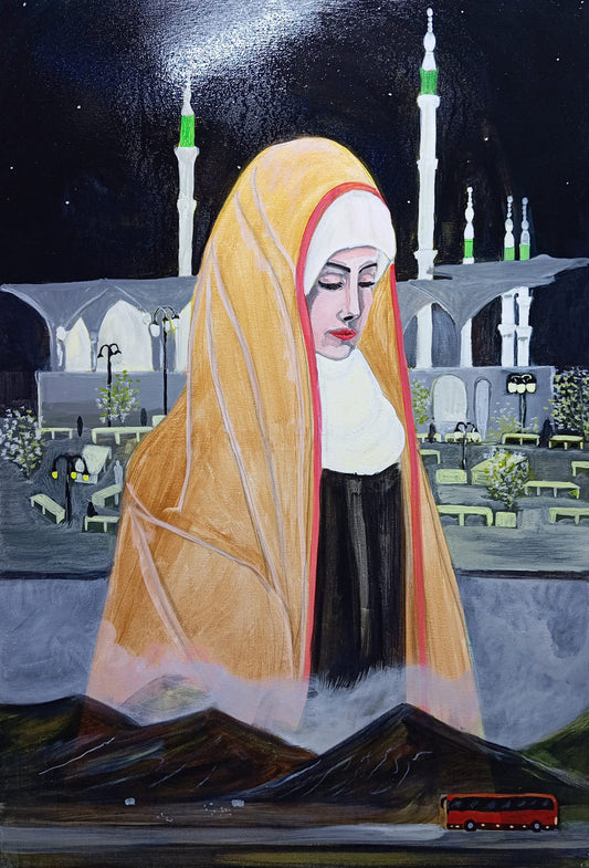 Visiting the shrine of the Messenger of God