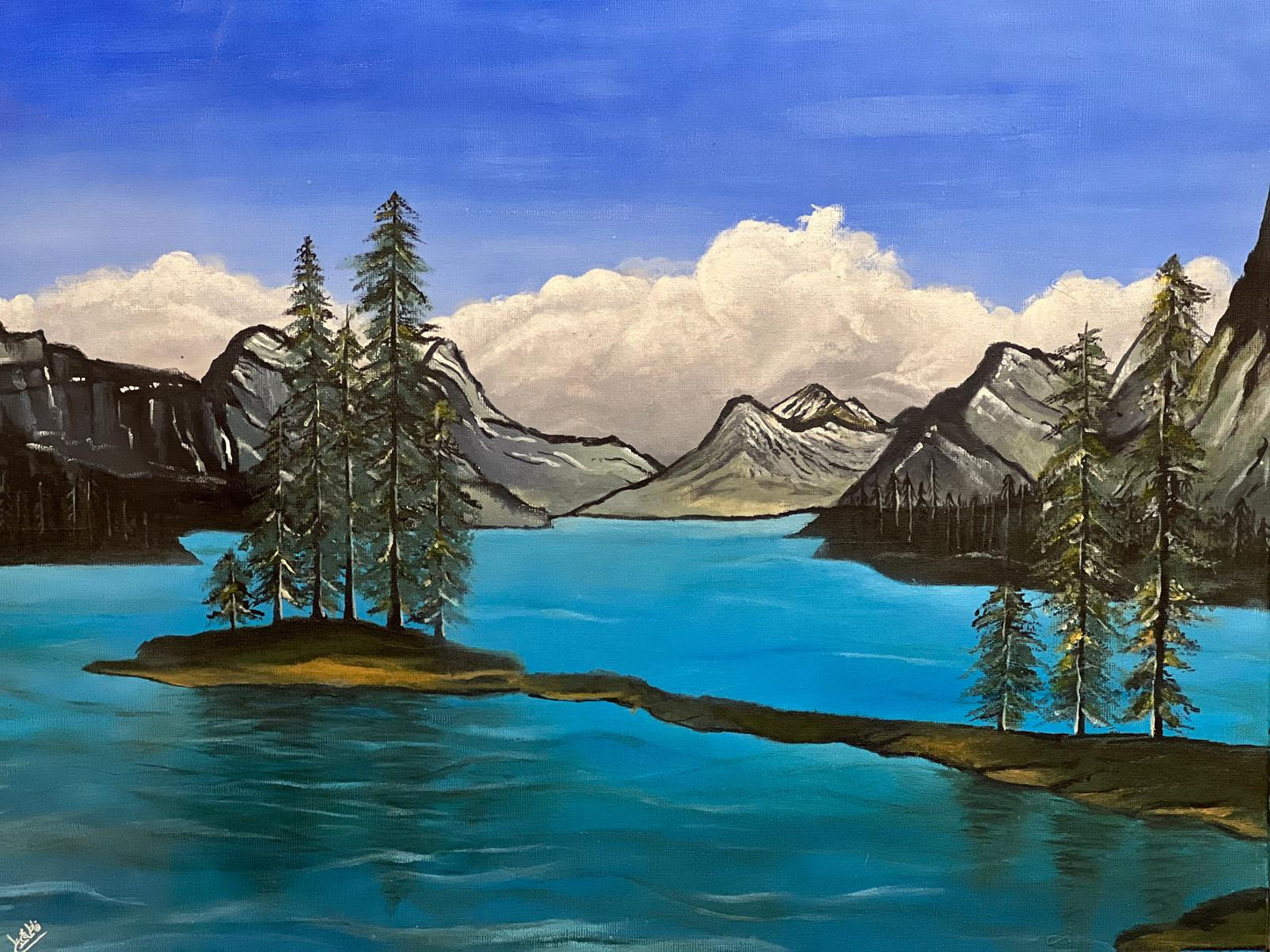 The Lake and Mountains