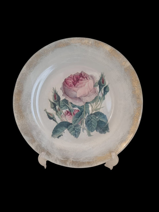 Pink Roses Plate - 01