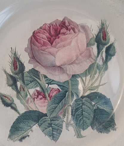 Pink Roses Plate - 01