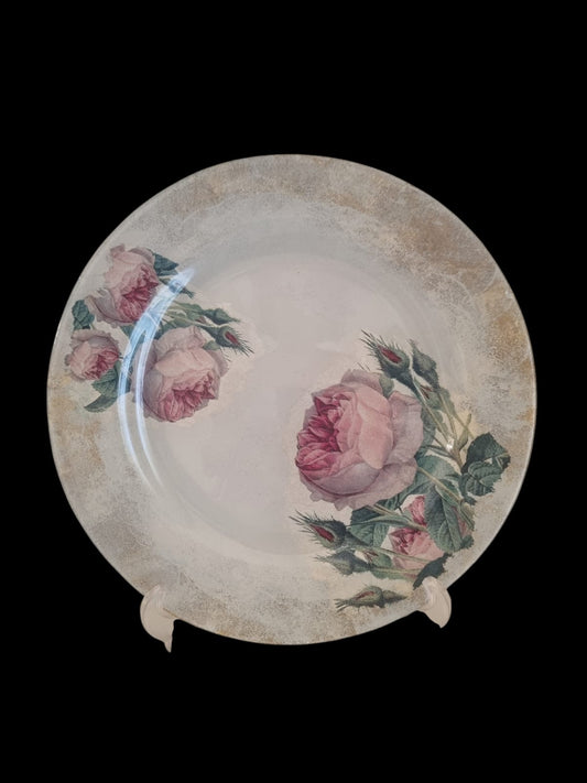 Pink Roses Plate - 02