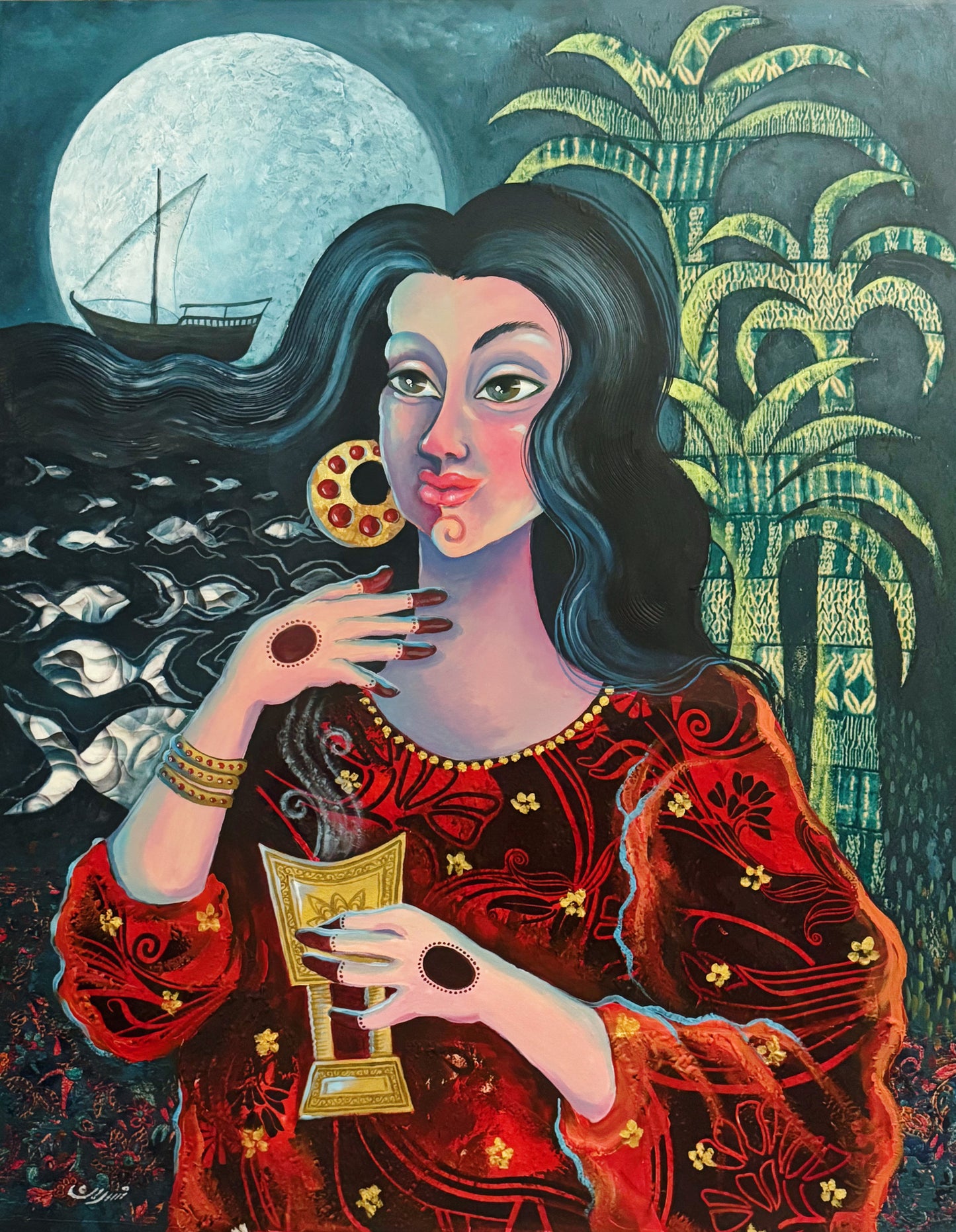 The moon whispers