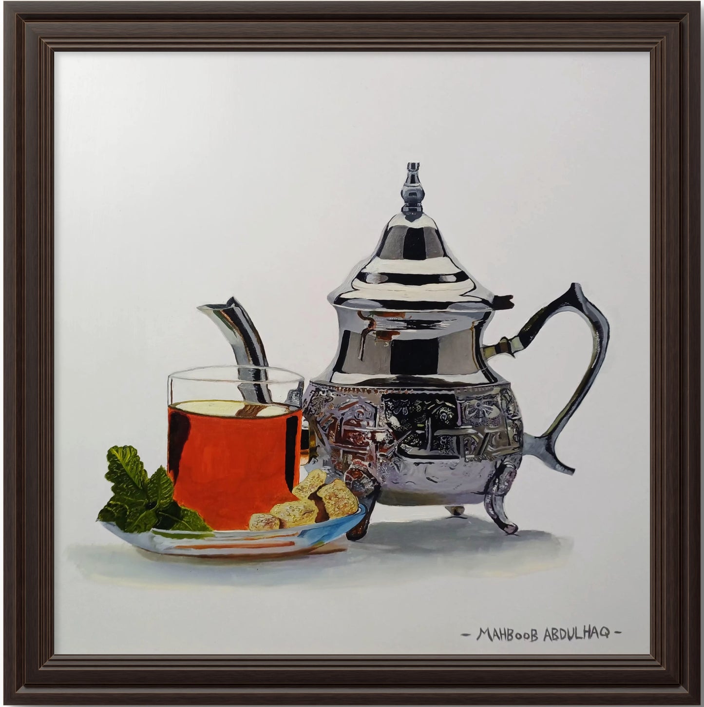 Silver teapot