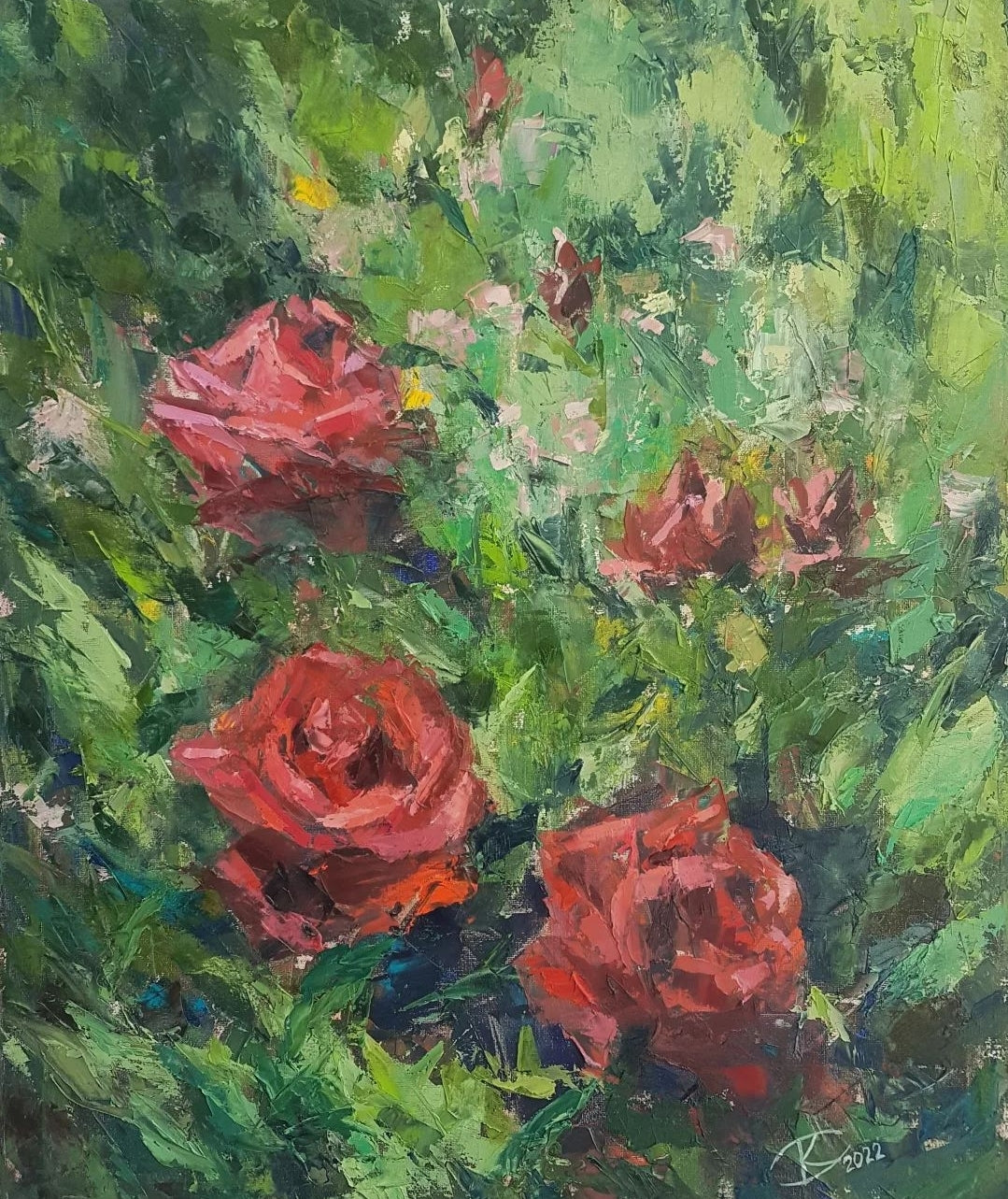 Rose Garden - 3 Red