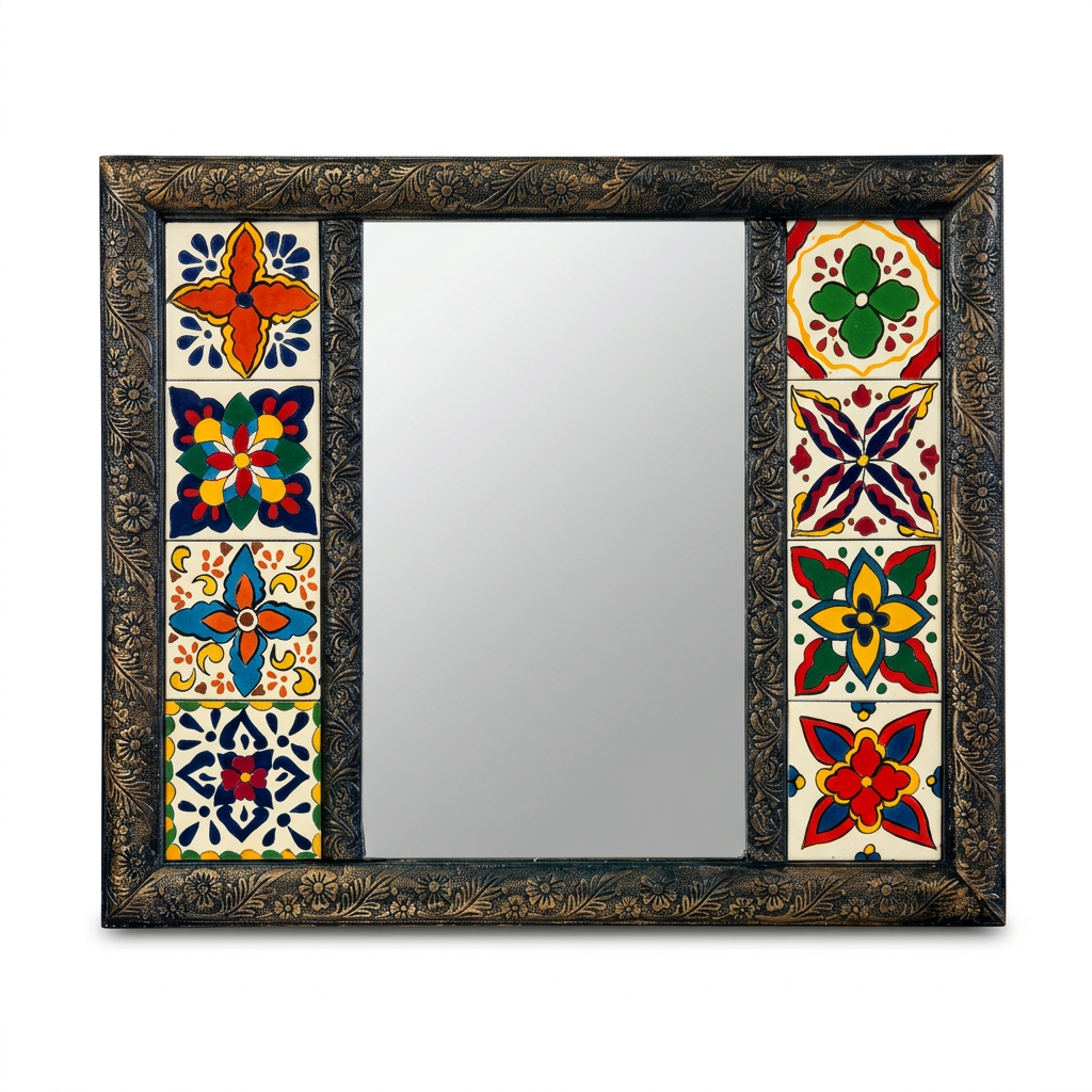Handcrafted Tile Mirror