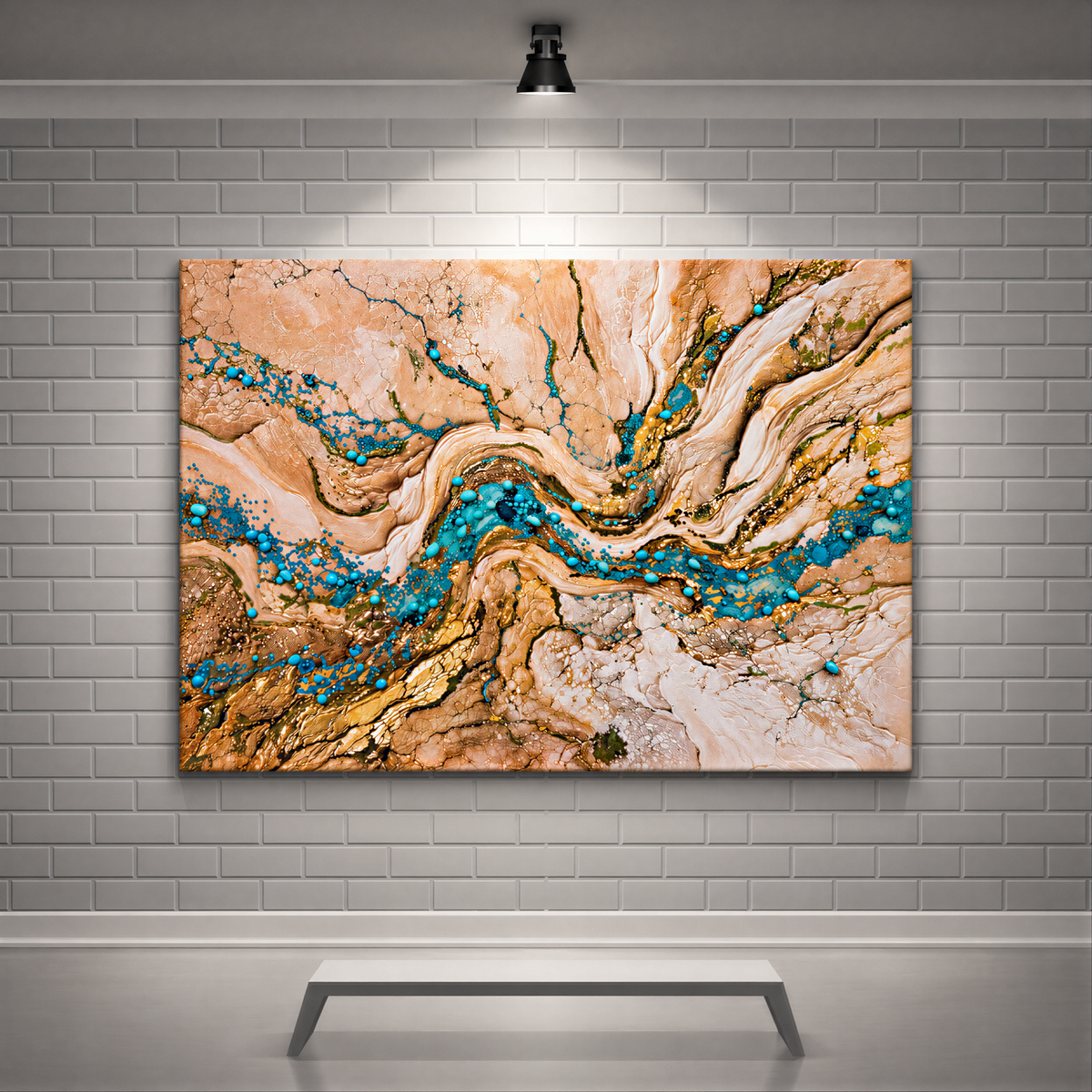 Turquoise veins