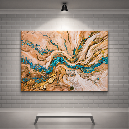 Turquoise veins