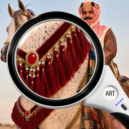 جلالة الملك يمتطي الخيل